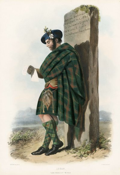 Logan, da The Clans of the Scottish Highlands, pub.1845 da Robert Ronald McIan
